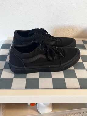 Vans triple black old school low sneakers